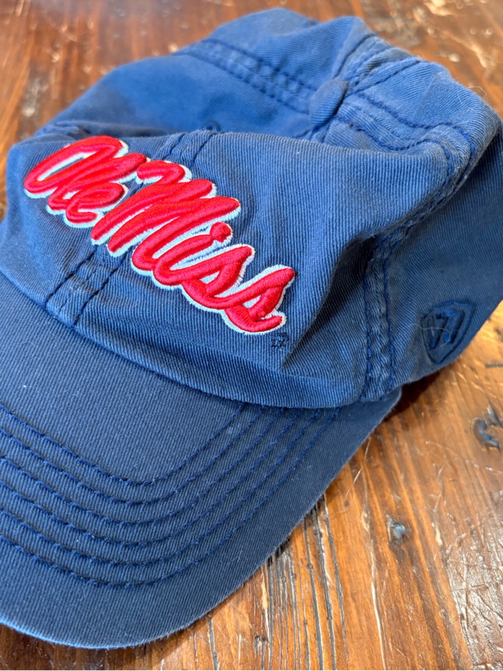 Ole Miss Embroidered Navy Baseball Cap